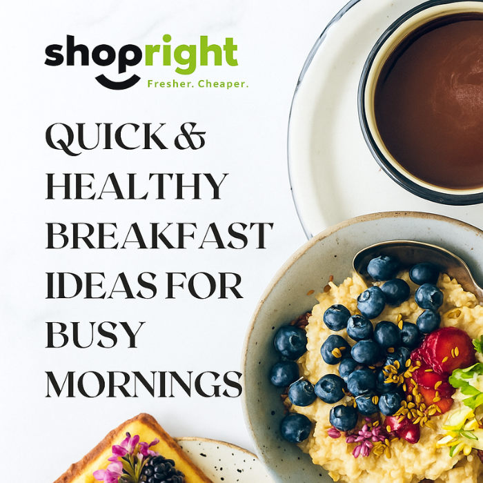 Start your day right with quick, healthy breakfast ideas